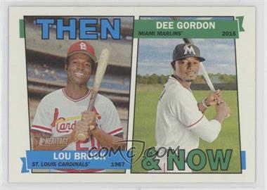 2016 Topps Heritage - Then and Now #TAN-BG - Lou Brock, Dee Gordon