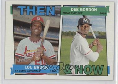 2016 Topps Heritage - Then and Now #TAN-BG - Lou Brock, Dee Gordon