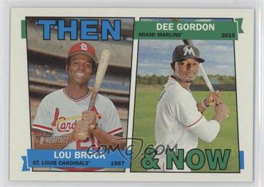 2016 Topps Heritage - Then and Now #TAN-BG - Lou Brock, Dee Gordon