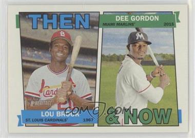 2016 Topps Heritage - Then and Now #TAN-BG - Lou Brock, Dee Gordon