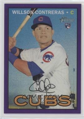 2016 Topps Heritage High Number - [Base] - Chrome Purple Refractor #THC-505 - Willson Contreras