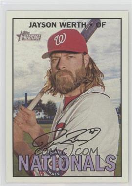 2016 Topps Heritage High Number - [Base] #518.1 - Jayson Werth