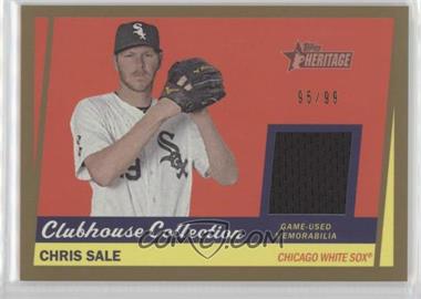 2016 Topps Heritage High Number - Clubhouse Collection Relics - Gold #CCR-CS - Chris Sale /99