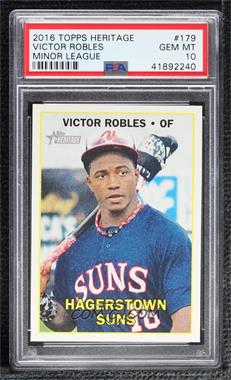 2016 Topps Heritage Minor League Edition - [Base] #179.1 - Victor Robles [PSA 10 GEM MT]