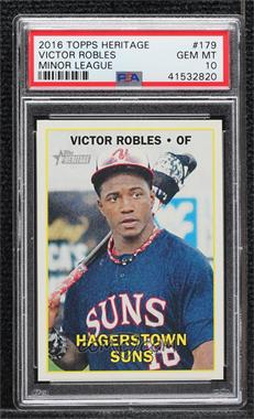 2016 Topps Heritage Minor League Edition - [Base] #179.1 - Victor Robles [PSA 10 GEM MT]