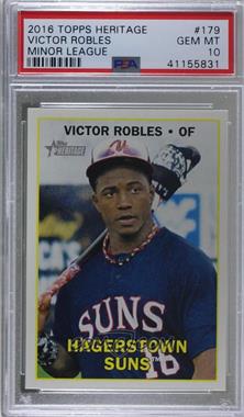 2016 Topps Heritage Minor League Edition - [Base] #179.1 - Victor Robles [PSA 10 GEM MT]