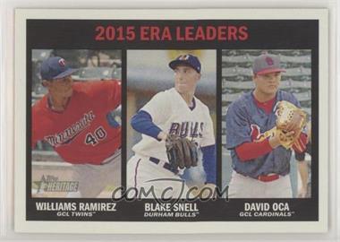 2016 Topps Heritage Minor League Edition - [Base] #199 - ERA Leaders - Williams Ramirez, Blake Snell, David Oca