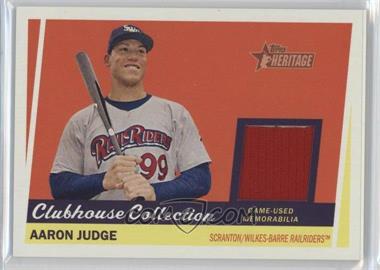 2016 Topps Heritage Minor League Edition - Clubhouse Collection Relics #CCR-AJ - Aaron Judge