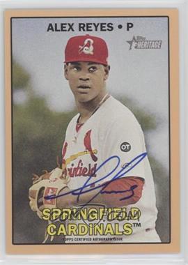 2016 Topps Heritage Minor League Edition - Real One Autographs - Peach Border #ROA-ARE - Alex Reyes /25