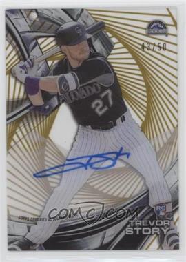 2016 Topps High Tek - Autographs - Gold Rainbow #HT-TS - Trevor Story /50