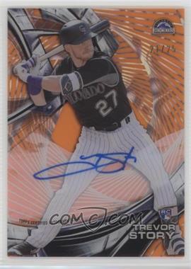 2016 Topps High Tek - Autographs - Orange Magma Diffractor #HT-TS - Trevor Story /25