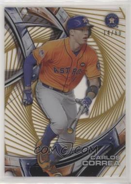 2016 Topps High Tek - [Base] - Pattern 1 Spiral Vortex/Maze Grid Gold Rainbow #HT-CC - Carlos Correa /60