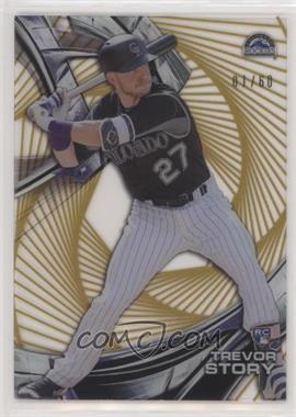 2016 Topps High Tek - [Base] - Pattern 1 Spiral Vortex/Maze Grid Gold Rainbow #HT-TS - Trevor Story /60