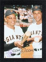 Willie Mays (Posed with Orlando Cepeda) #/50