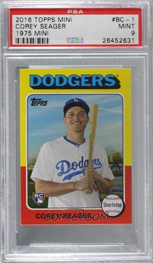 2016 Topps Mini - Topps Online Exclusive 1975 Design #BC-1 - Corey Seager [PSA 9 MINT]