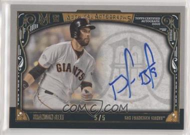 2016 Topps Museum Collection - Archival Autographs - Gold #AA-BBE - Brandon Belt /5