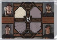 Hunter Pence, Madison Bumgarner, Buster Posey, Matt Cain #/75