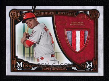 2016 Topps Museum Collection - Meaningful Material Prime Relics - Copper #MMPR-DME - Devin Mesoraco /10