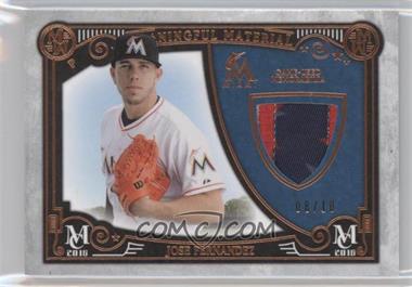 2016 Topps Museum Collection - Meaningful Material Prime Relics - Copper #MMPR-JFE - Jose Fernandez /10