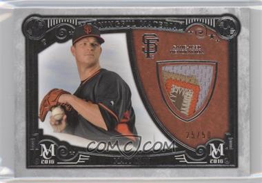 2016 Topps Museum Collection - Meaningful Material Prime Relics #MMPR-MCA - Matt Cain /50