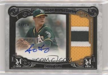 2016 Topps Museum Collection - Momentous Material Jumbo Patch Autographs #MMAR-SG - Sonny Gray /10