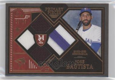 2016 Topps Museum Collection - Single-Player Primary Pieces Quad Relics - Gold #PPQR-JBA - Jose Bautista /25