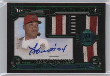 2016 Topps Museum Collection - Single-Player Signature Swatches Triple Relic Autographs - Patch #SST-YT - Yasmany Tomas /5