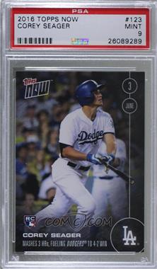 2016 Topps Now - Topps Online Exclusive [Base] #123 - Corey Seager /1900 [PSA 9 MINT]