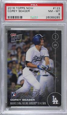 2016 Topps Now - Topps Online Exclusive [Base] #123 - Corey Seager /1900 [PSA 8 NM‑MT]