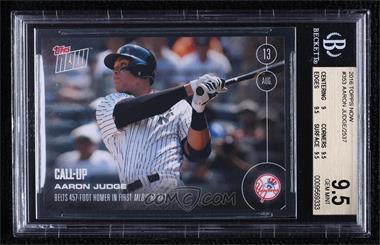 2016 Topps Now - Topps Online Exclusive [Base] #353 - Aaron Judge /2537 [BGS 9.5 GEM MINT]