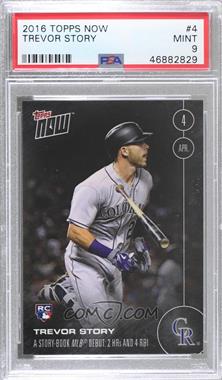 2016 Topps Now - Topps Online Exclusive [Base] #4 - Trevor Story /981 [PSA 9 MINT]