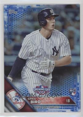 2016 Topps Opening Day - [Base] - Blue #OD-156 - Greg Bird