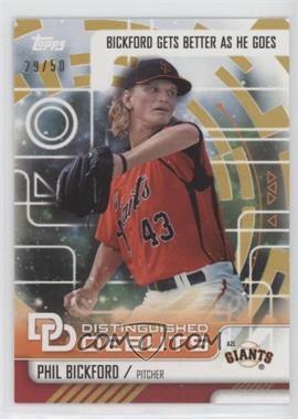 2016 Topps Pro Debut - Distinguished Debuts - Gold #DD-17 - Phil Bickford /50