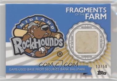 2016 Topps Pro Debut - Fragments of the Farm Relics - Gold #FOTF-MRH - Game-Used Base from Security Bank Ballpark /50