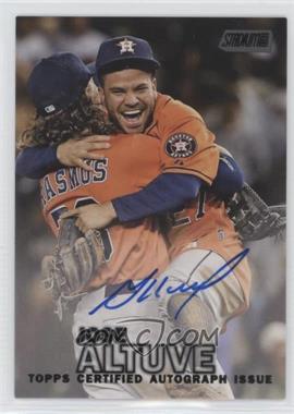 2016 Topps Stadium Club - Autographs - Black #SCA-JA - Jose Altuve /50