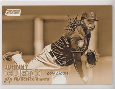 2016 Topps Stadium Club - [Base] - 5 x 7 Gold Wall Art Jumbos #187 - Johnny Cueto /10