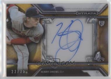 2016 Topps Strata - Autographs - Gold #SA-HOW - Henry Owens /25