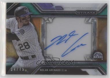 2016 Topps Strata - Autographs - Green #SA-NA - Nolan Arenado /75