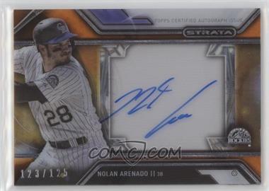 2016 Topps Strata - Autographs - Orange #SA-NA - Nolan Arenado /125