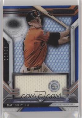 2016 Topps Strata - Clearly Authentic Relics - Blue #CAR-MD - Matt Duffy /99 [EX to NM]