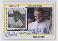 1978 Topps Then and Now Design - Ernie Banks, Anthony Rizzo #/1,321