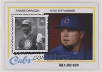 1978 Topps Then and Now Design - Andre Dawson, Kyle Schwarber #/1,321