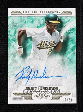 2016 Topps Tier One - Autographs #T1A-RH - Rickey Henderson /50