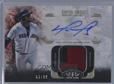 2016 Topps Tier One - Relics Autographs #AT1R-DO - David Ortiz /99