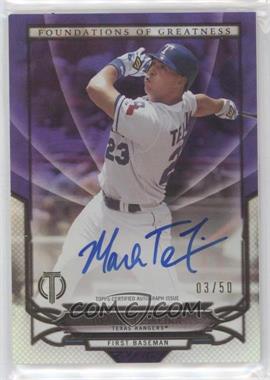 2016 Topps Tribute - Foundations of Greatness Autographs - Purple #THEN-MT - Mark Teixeira /50