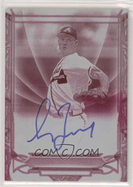 2016 Topps Tribute - Rightful Recognition Autographs - Printing Plate Magenta #NOW-GM - Greg Maddux /1