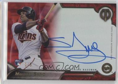 2016 Topps Tribute - Tribute Autographs - Red #TA-MSA - Miguel Sano /5