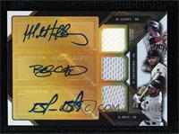 Brandon Crawford, Brandon Belt, Matt Duffy #/36