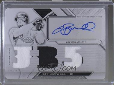 2016 Topps Triple Threads - Triple Threads Auto Relics - White Whale Printing Plate Black #TTAR-JB4 - Jeff Bagwell /1