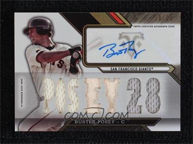 2016 Topps Triple Threads - Triple Threads Auto Relics #TTAR-BP1 - Buster Posey /18